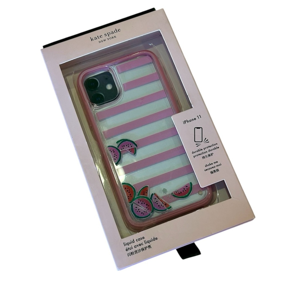 NWT Kate Spade iPhone 11 Watermelon Liquid Case
